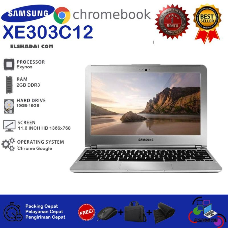 Laptop bekas || Netbook Samsung Chomebook XE303C12 cam layar mulusss