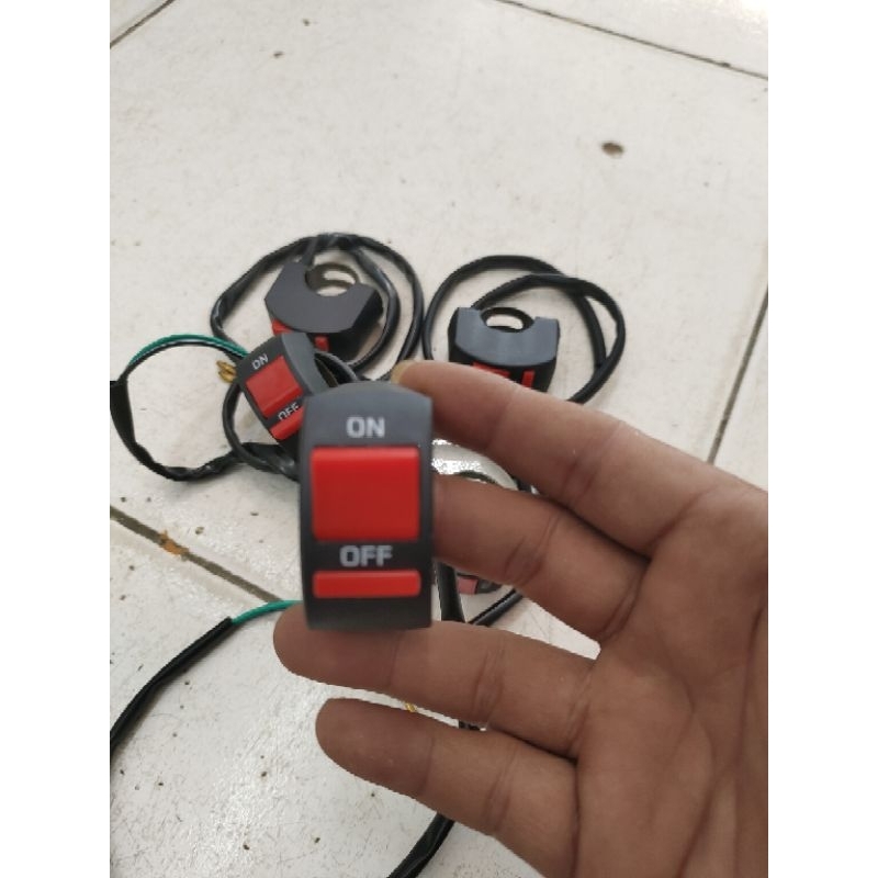 Jual Saklar/ Holder On Off /tombol on off stang | Shopee Indonesia