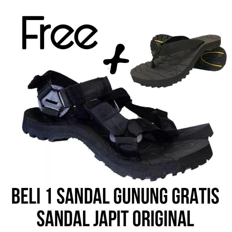 Sandal Gunung lokal gratis sendal jepit.murah berkualitas.beli 1 gratis 1