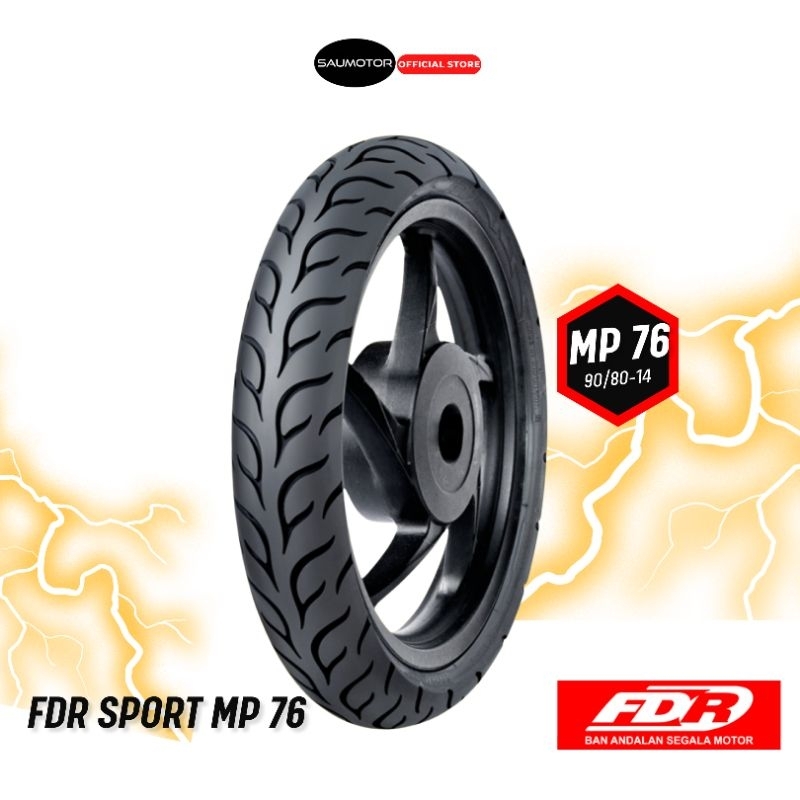Jual FDR Sport MP76 Tubeless 90/80-14 Ban motor MP76 Ban motor racing ...
