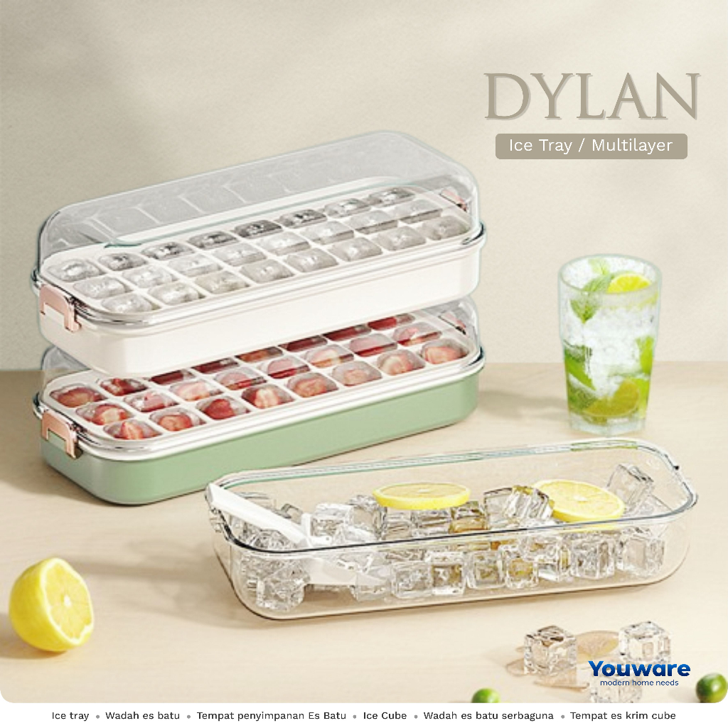 Jual YOUWARE Dylan Ice Tray / Wadah Penyimpanan batu es / Ice Cube