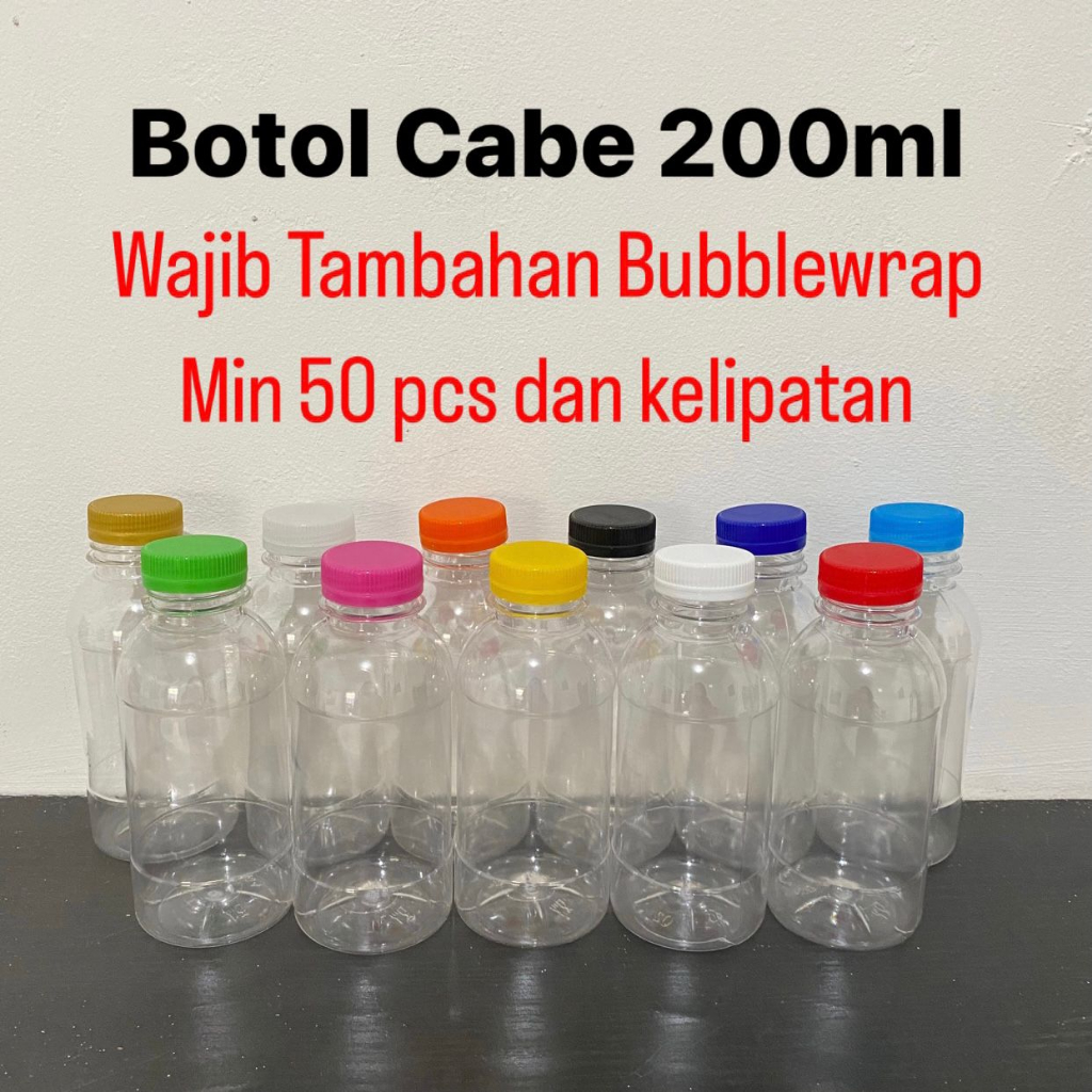 Jual Botol Plastik 200ml Terlengkap & Harga Terbaru Juli 2026 | Shopee ...