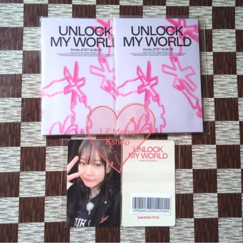 fromis_9 ナギョン　トレカ　unlock my world kit キノ FROMIS_9 - [UNLOCK MY WORLD] (1st Album KIHNO KIT NOTYET
