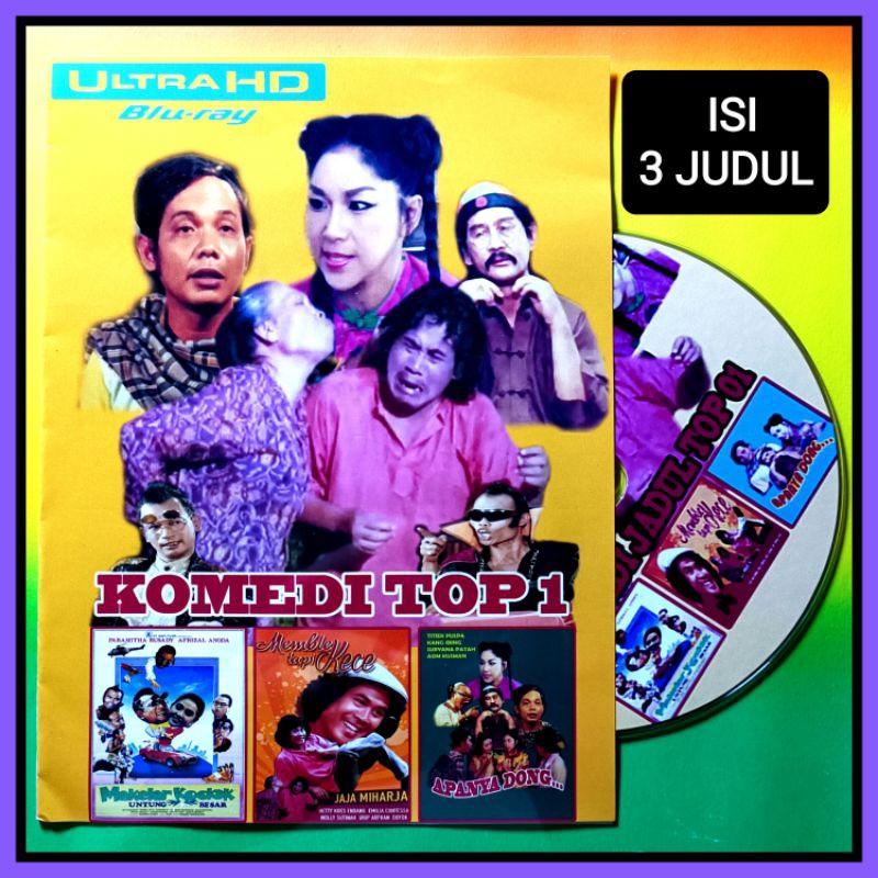 Jual Kaset Film Indonesia Jadul Lawas Koleksi Komedi Top Vol 1 Isi 3 Judul Terlaris Shopee 