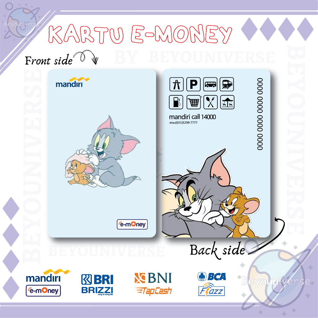 Jual Emoney Tom&Jerry BF Cute Flazz gen 2 Mandiri BNI BRI BCA E-toll ...