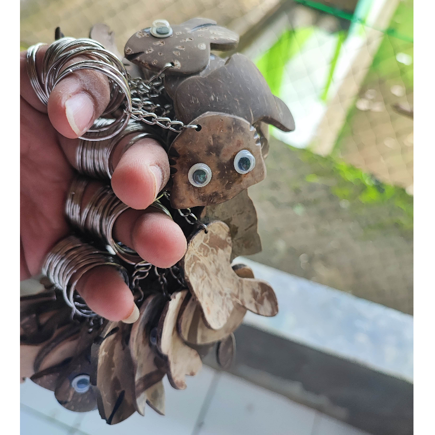 Jual Gantungan Kunci Ganci Unik Ganci Dari Batok Tempurung Kelapa Ganci