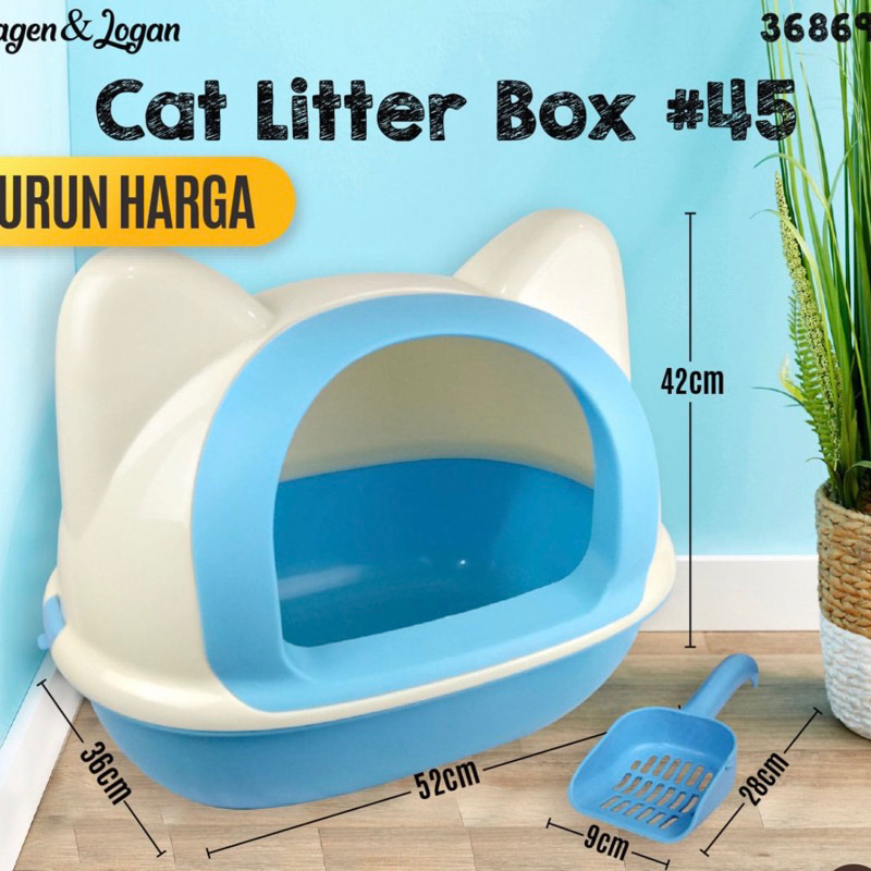 Jual Cat Litter Box / Tempat Pasir Kucing / Bak Pasir Kucing Lucu