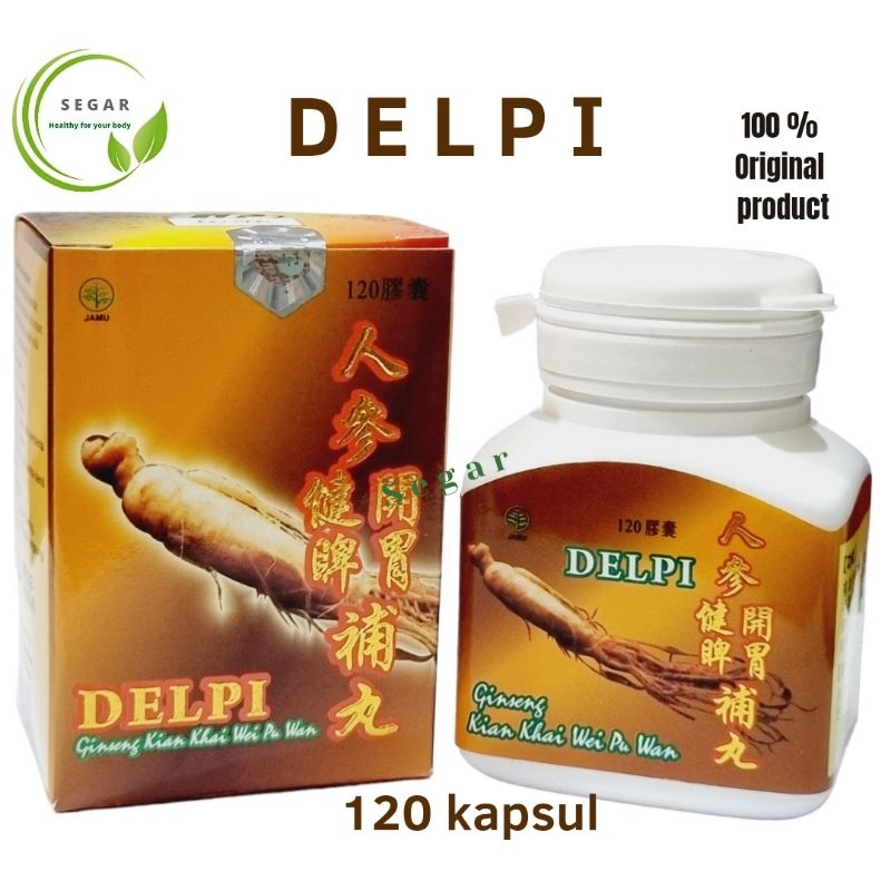 DELPI Ginseng Kianpi Pu Wan -  Membantu Memelihara Kesehatan - Memperbaiki Nafsu Makan - Membantu  Sirkulasi Darah