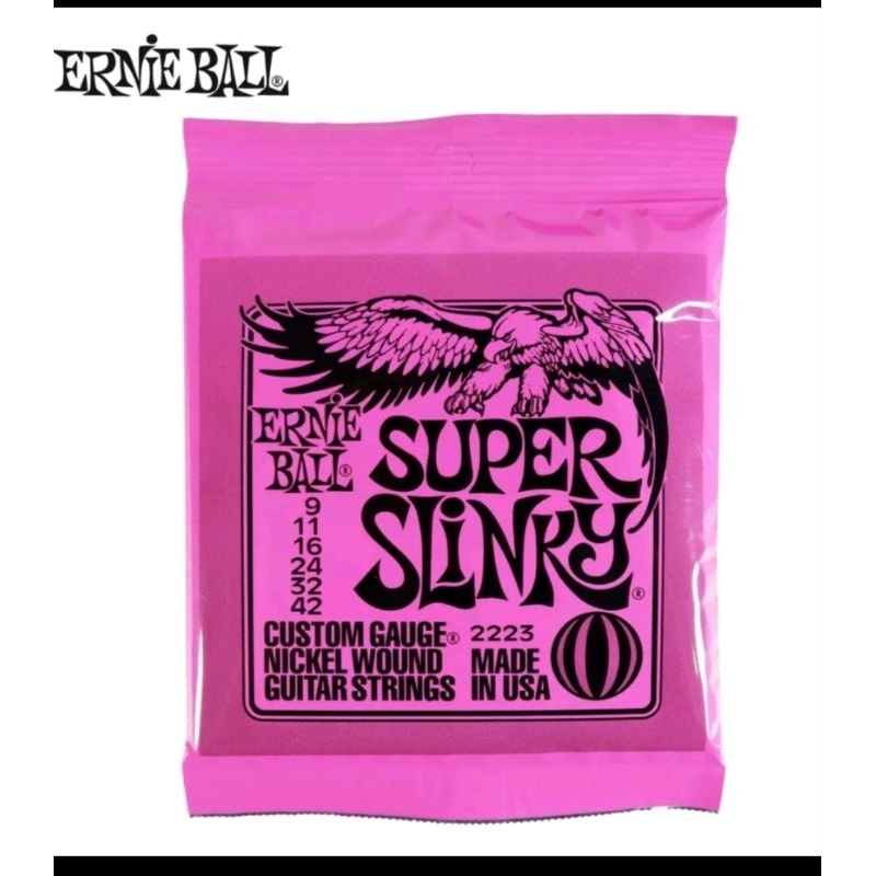 Jual Senar Gitar Ernie Ball Elektrik Super Slinky Satu Set Shopee Indonesia