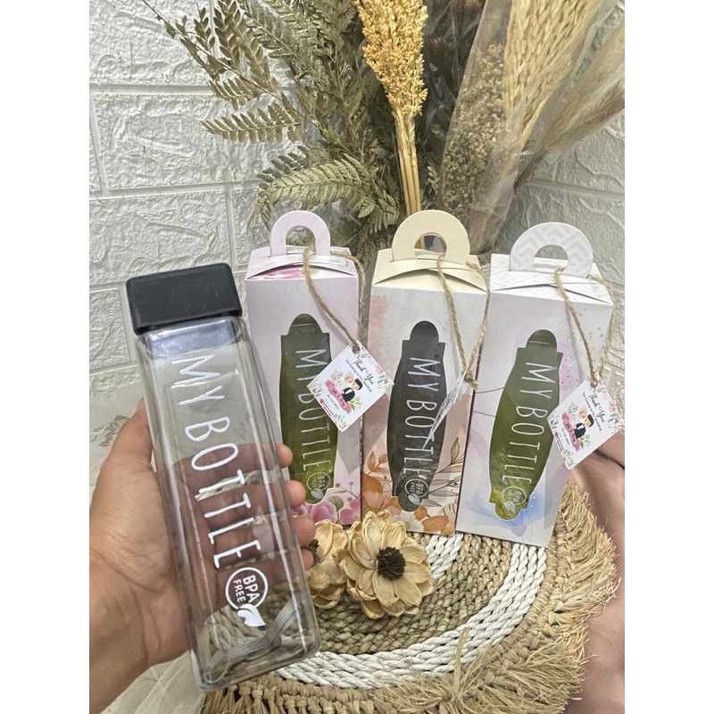 Jual PROMO!! SOUVENIR MY BOTTLE KOTAK / MY BOTTLE / souvenir my bottle / souvenir pernikahan my