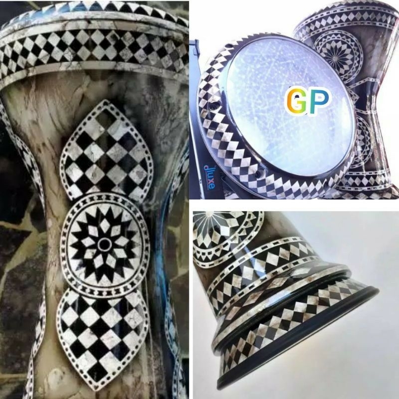 Jual DARBUKA 9INCI MOTIF MIKA REMO&EMIN ORIGINAL Shopee Indonesia