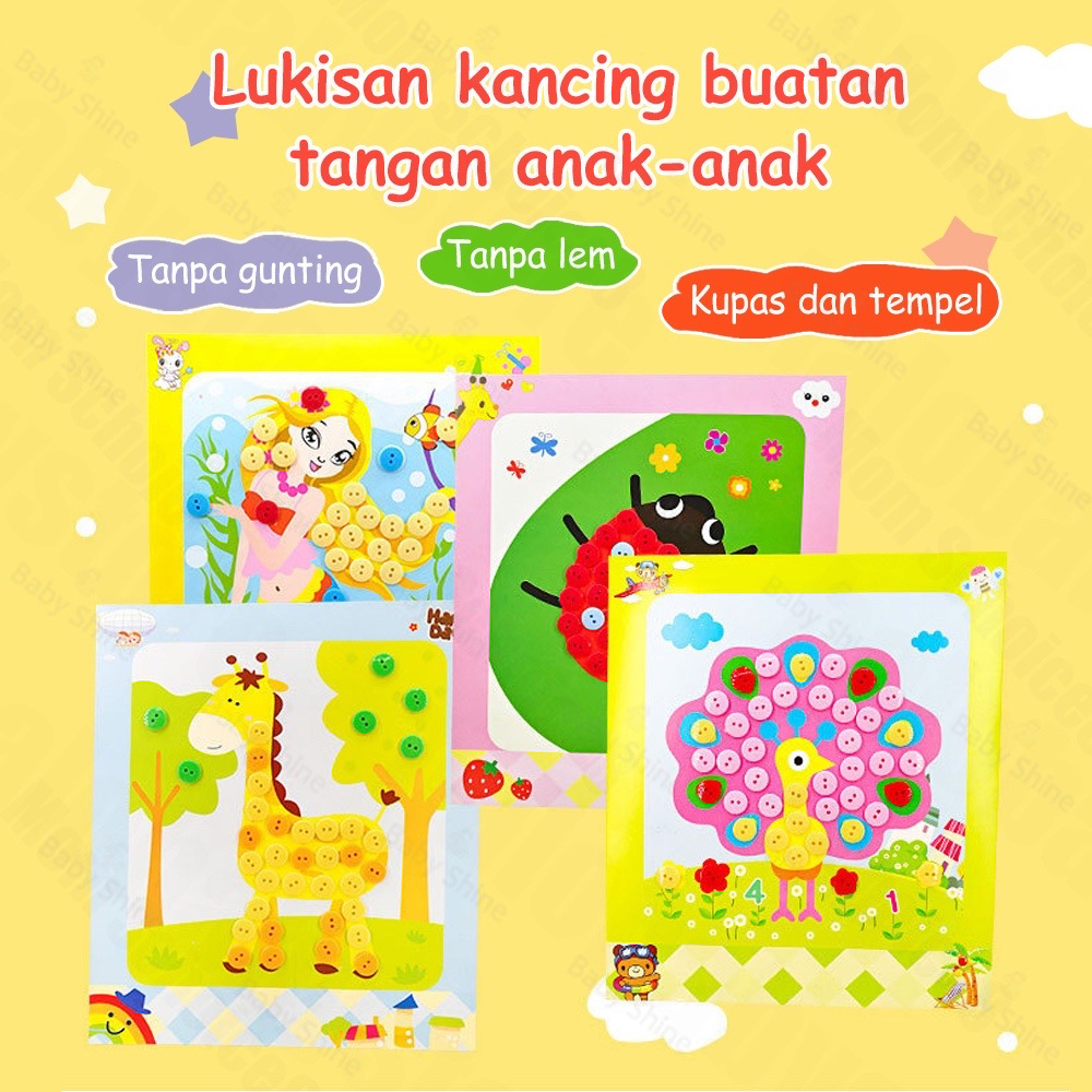 Jual Mainan edukasi Tempel Gambar Kancing - acak - satuan - Gambar ...