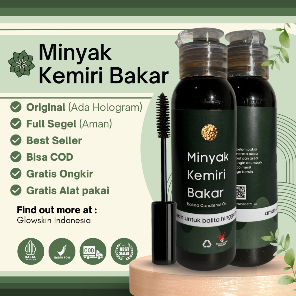 Jual Cod Minyak Kemiri Bakar Original Asli 100ml Penumbuh Rambut Jenggot Kumis Alis Jambang 