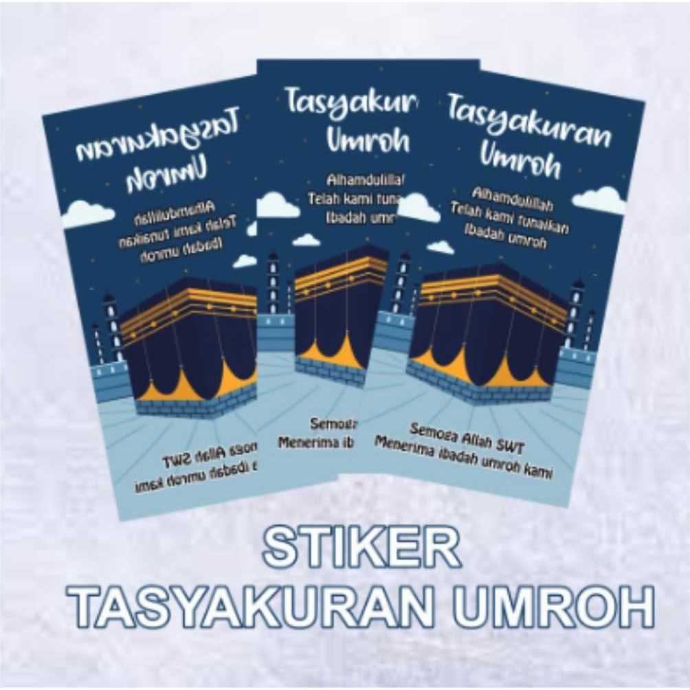 Jual Stiker tasyakuran umroh | Shopee Indonesia