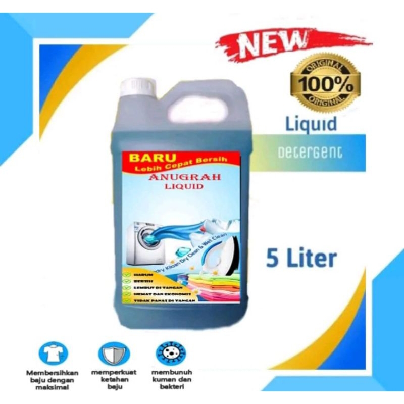 Jual Deterjen cair 5 liter/sabun cair loundy 5 liter | Shopee Indonesia