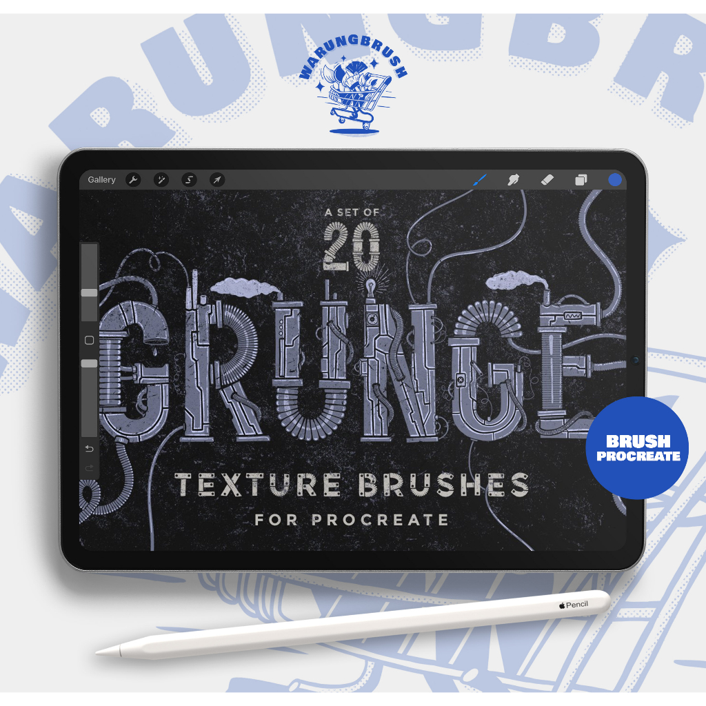 Jual Procreate Grunge Texture Brushes BP00200 | Shopee Indonesia