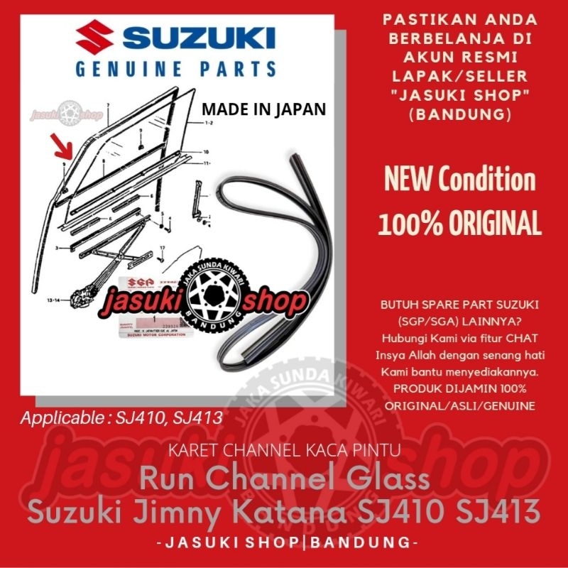 Guarnizione In Gomma Per Portiera Suzuki Samurai Jimny SJ410 SJ413 – Coppia Destra E Sinistra