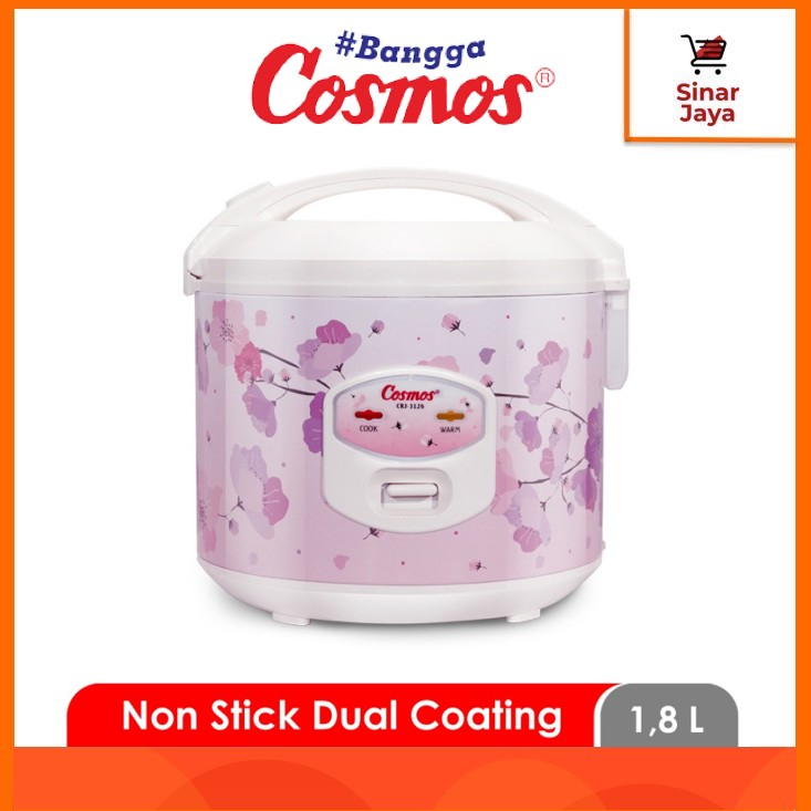 Jual COSMOS CRJ3126 Magic Com / Rice Cooker 1,8 Liter (Anti Lengket