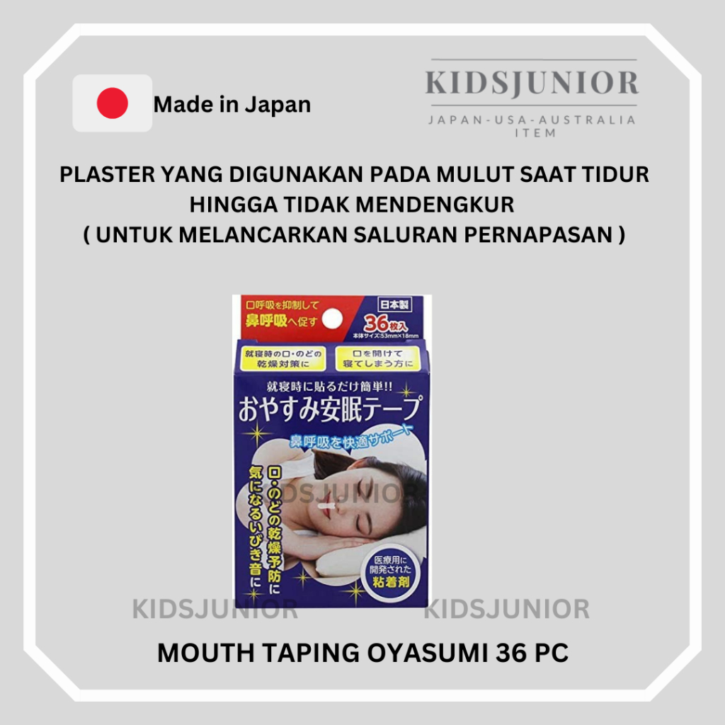 Jual Plaster mulut oyasumi isi 36 pc plester mulut saat tidur Japan  Shopee Indonesia