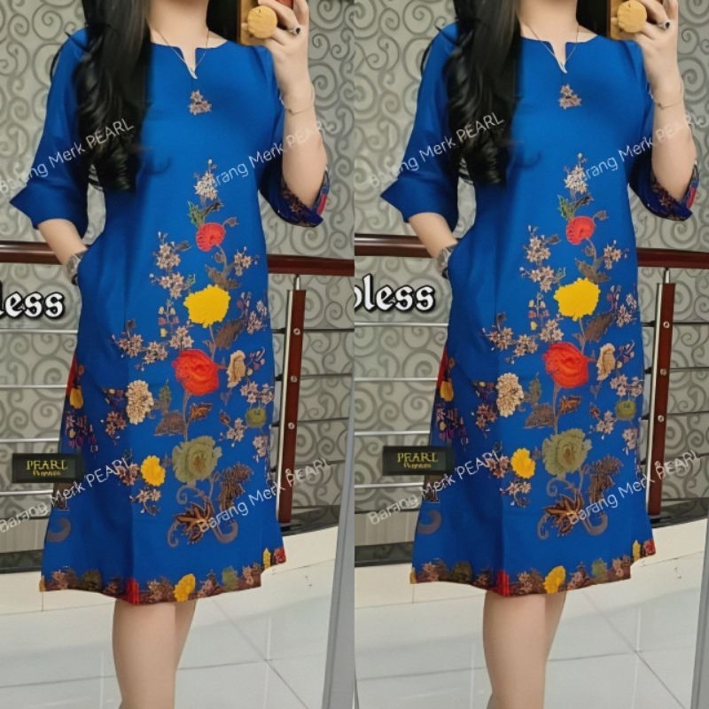 Jual Dress Batik Cantik Dan Elegan Model Terbaru Dress Batik Remaja Masakini Atasan Batik 