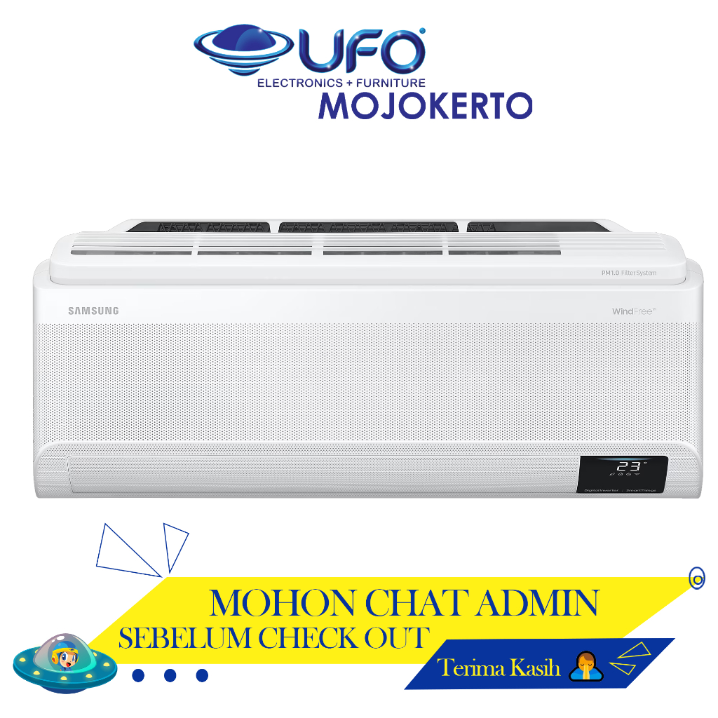 Jual AC Samsung 1.0 PK WindFree Ultra Air Conditioner AR9500T ...