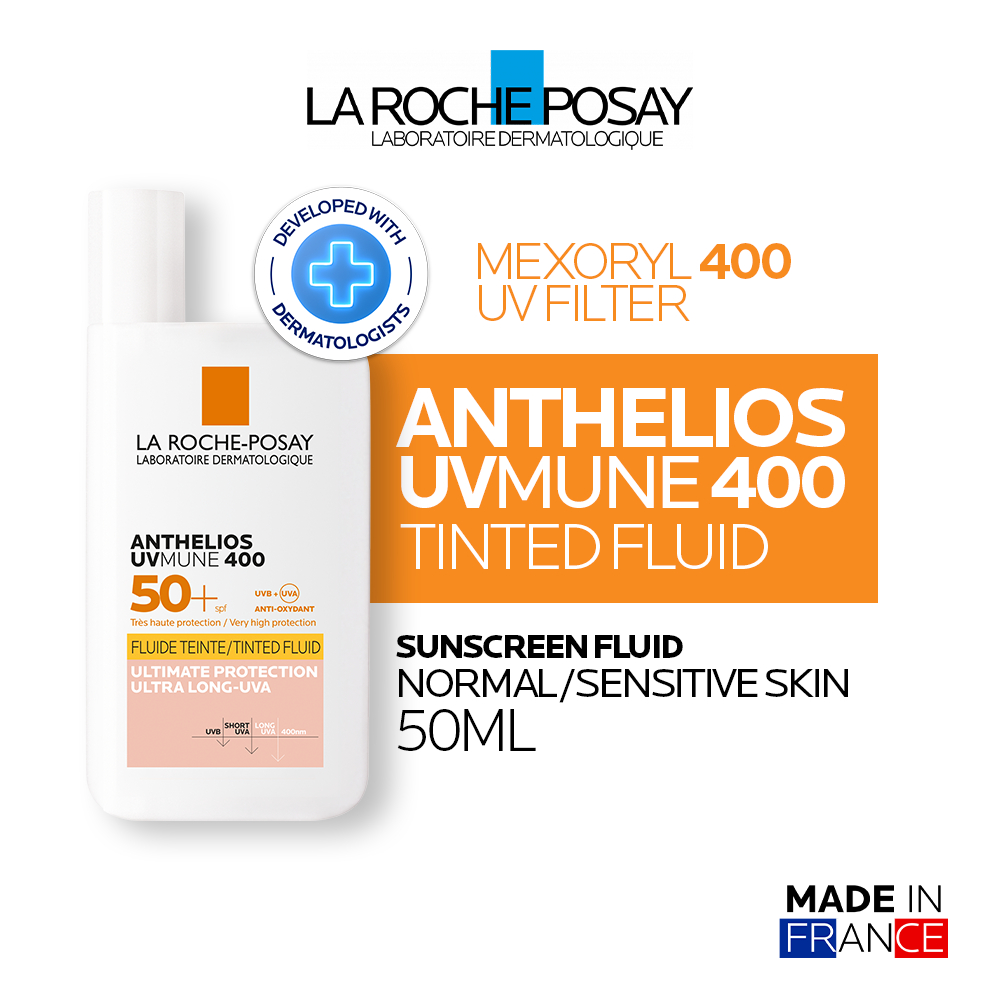 Jual La Roche Posay Anthelios Tinted Fluid UVMUNE400 SPF 50+ 50ml
