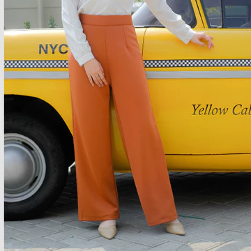 Ahlami Kim Cullote Pants HW Highwaist Cullote Pants Premium Celana Kantor Wanita Kulot Scuba