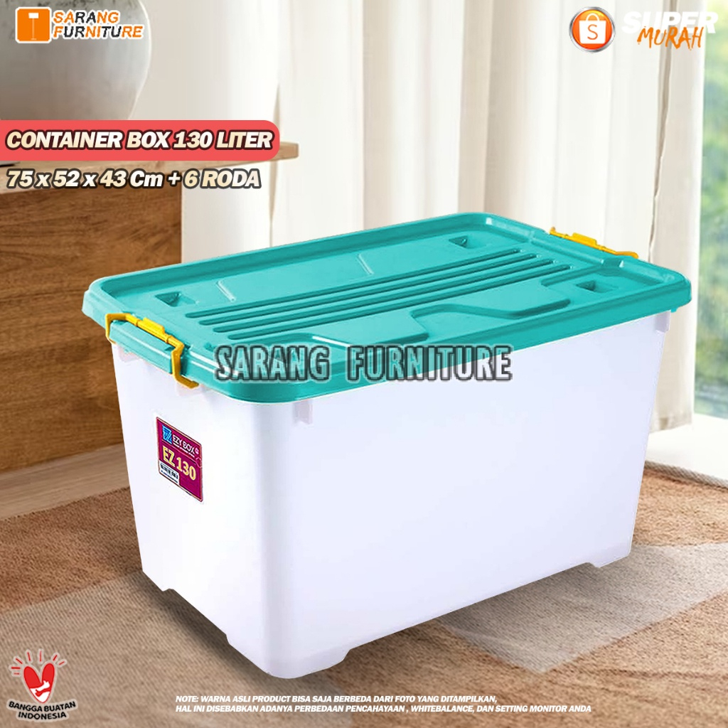 Jual Ezy Storage 130 Liter Container Box Kontainer Box Tempat Kotak Serbaguna Keranjang Ezy Box 2639