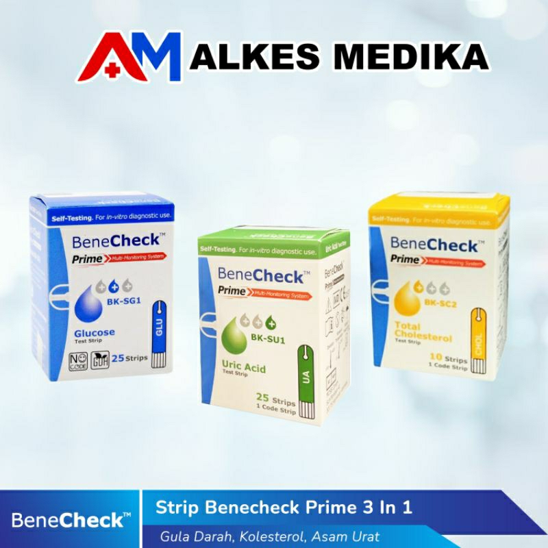 Jual BeneCheck Prime Strip Isi Ulang / Strip BeneCheck / Strip Gula ...