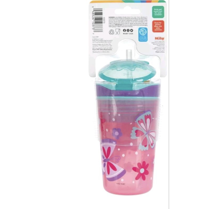 Jual Nuby Snack N Sip Sippy Cup Shopee Indonesia 