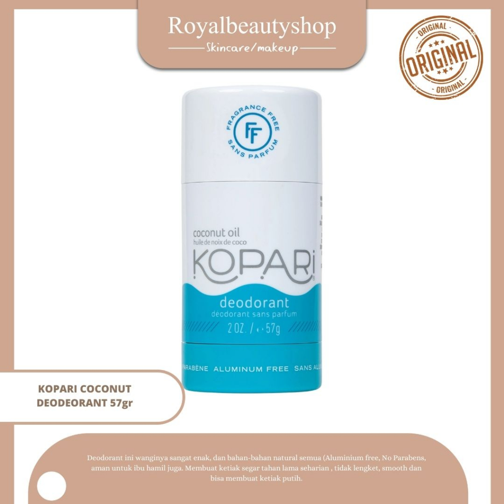 Jual KOPARI Coconut Oil Deodorant 57g Shopee Indonesia