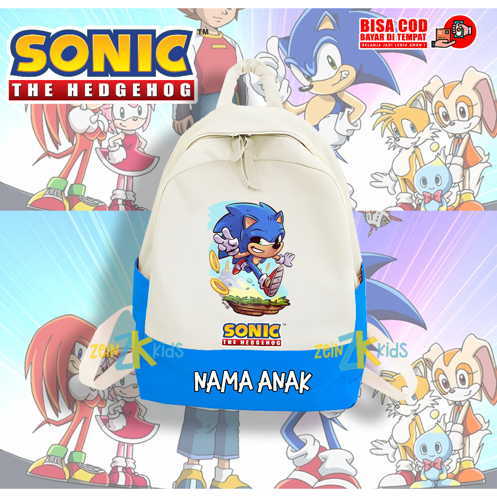 Jual Tas Anak Sonic The Hedgehog Tas Anak Sekolah SD TK Shopee