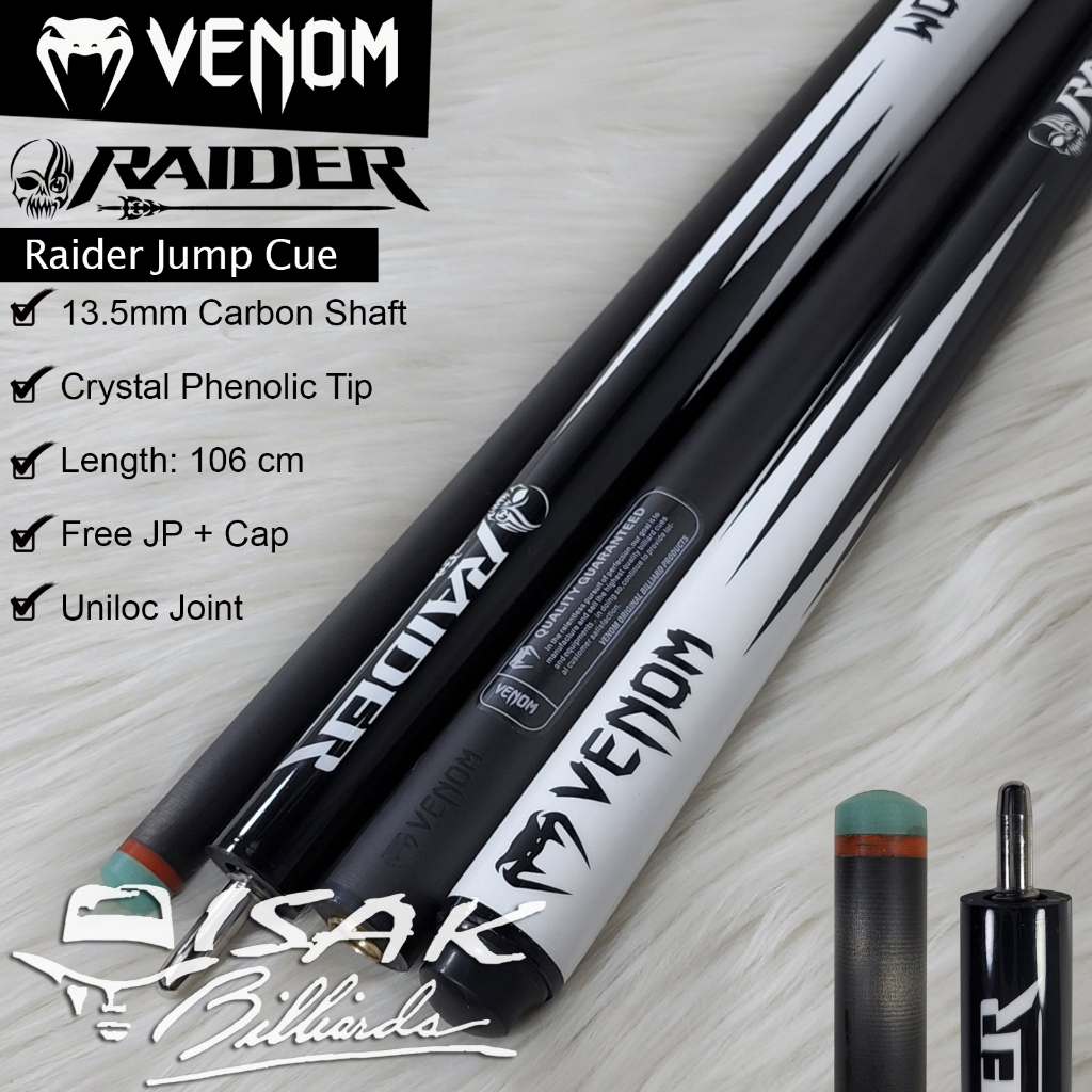 Jual Venom Carbon Jump Cue Raider 13.5mm Stick Bola Lompat