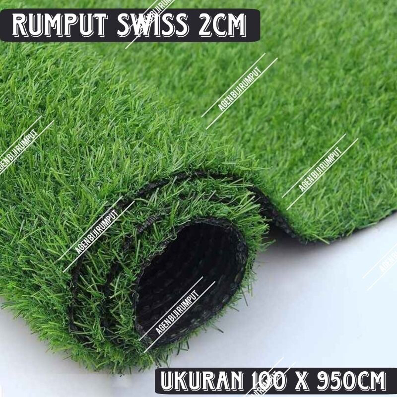 Jual Rumput sintetis Swiss 2Cm - 100cm x 950cm - rumput sintetis ...
