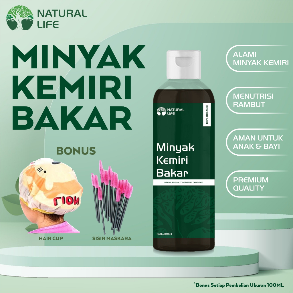 Jual MINYAK KEMIRI BAKAR NATURAL LIFE 100ML || ASLI MINYAK KEMIRI ...