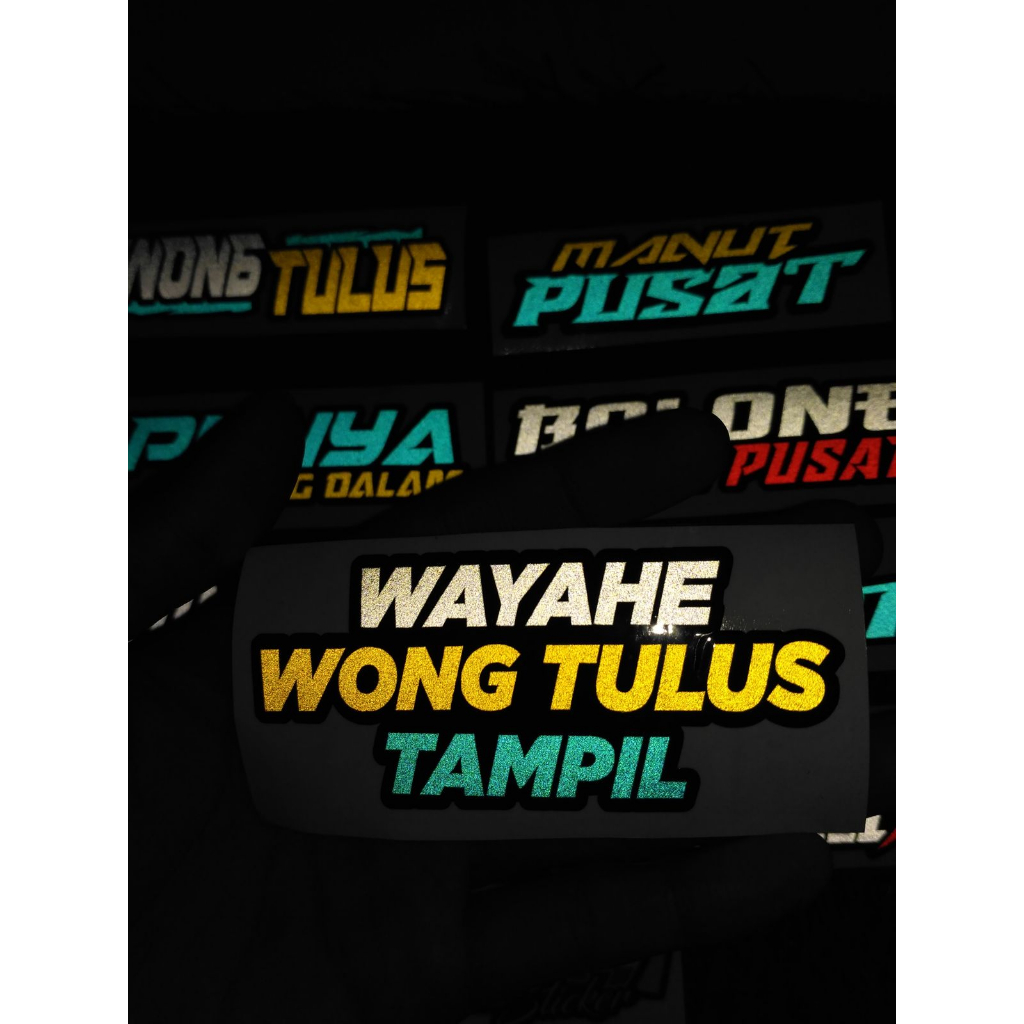 Jual stiker WAYAHE WONG TULUS TAMPIL sticker wong tulus viral | Shopee ...