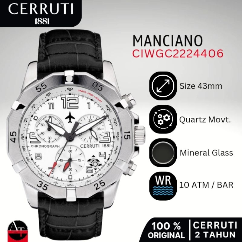 Jam Tangan Pria Cerruti 1881 Manciano CIWGC2224406 ORIGINAL Resmi