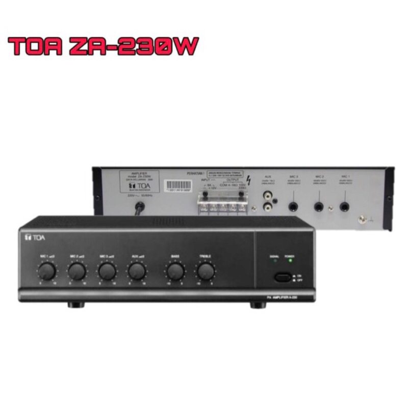 Jual Ampli Toa / Mixer Power Amplifier Toa ZA 2030 | Shopee Indonesia