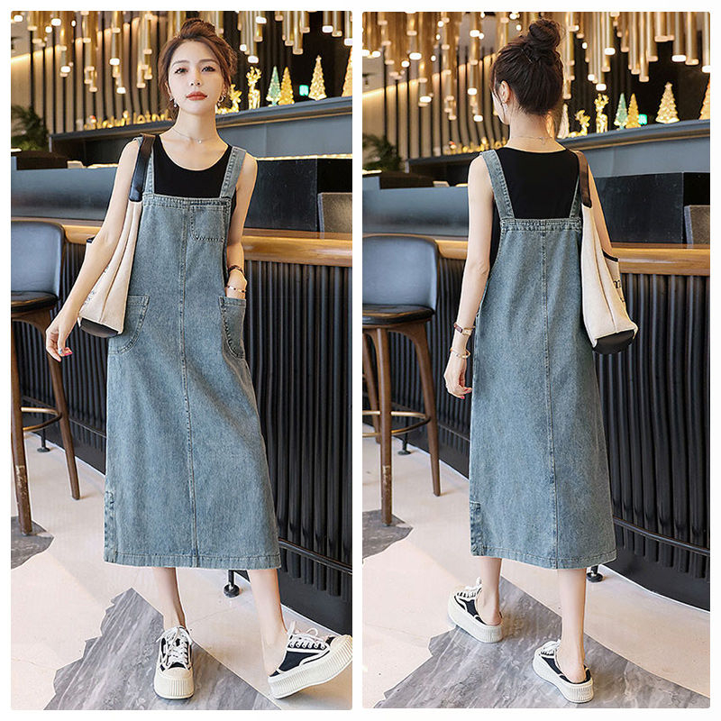 Jual Ready stok!! overall dress vintage korea overall dress jeans rok ...