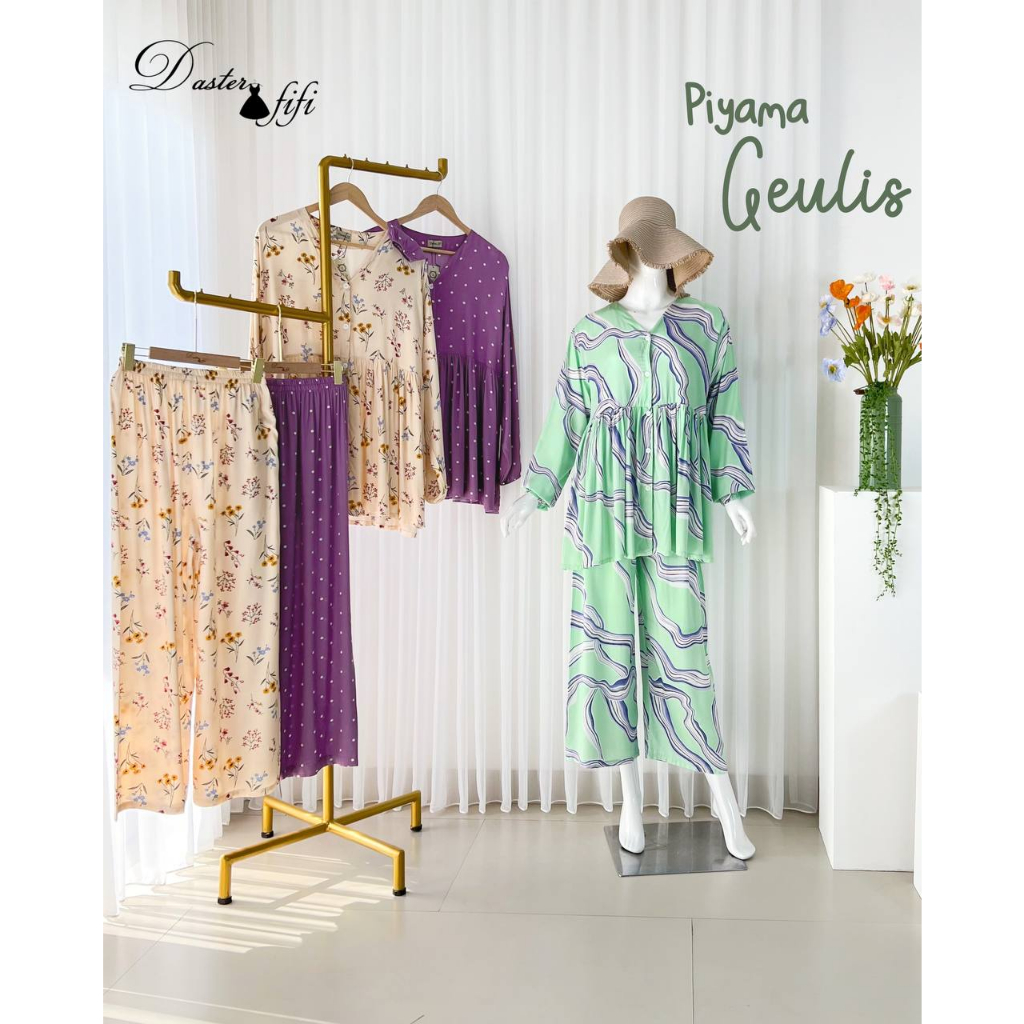 Jual Geulis daster fifi piyama cantik bahan adem enak dipakai | Shopee ...