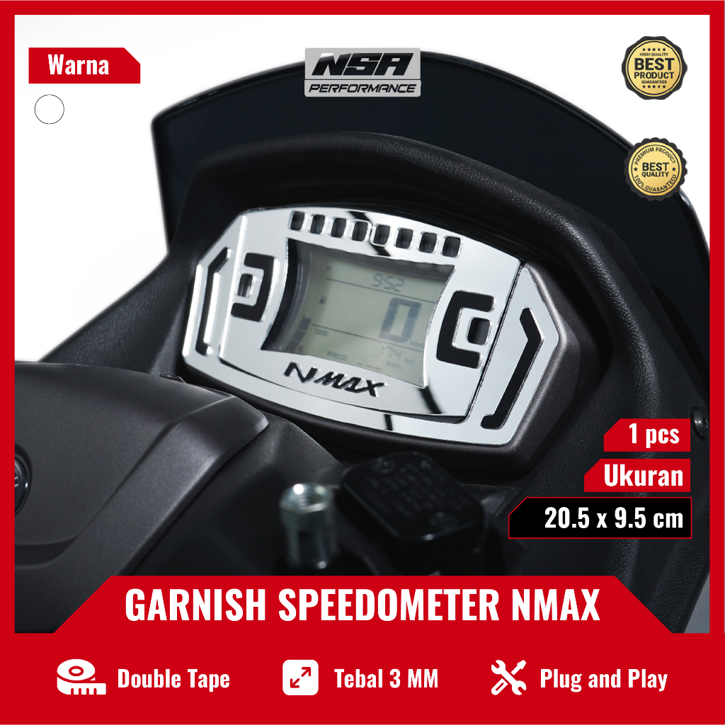 Jual NSA GARNISH SPEDOMETER NMAX 2020 2021 2022 2023 BAHAN AKRILIK AKSESORIS NMAX GARNIS