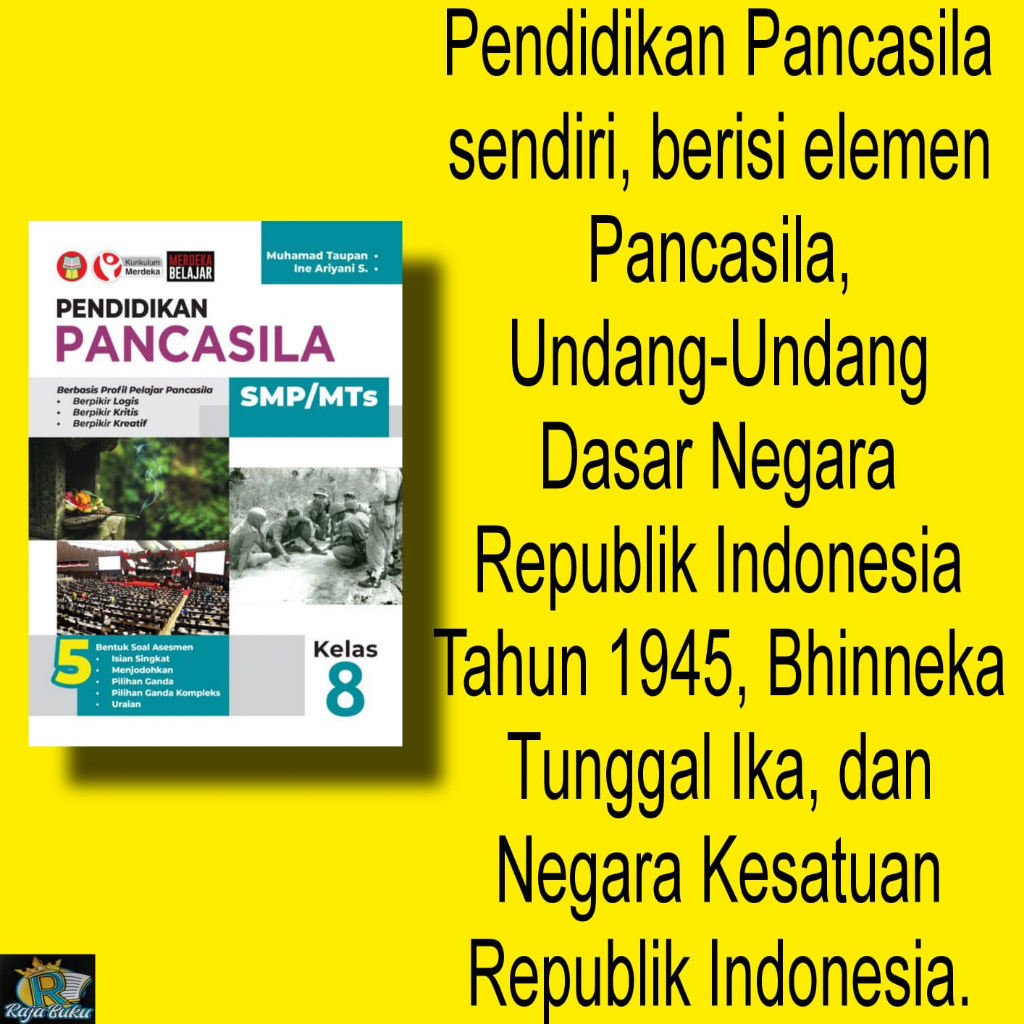 Jual BUKU PENDIDIKAN PANCASILA UNTUK SMP/MTs KELAS 8/VIII KURIKULUM ...