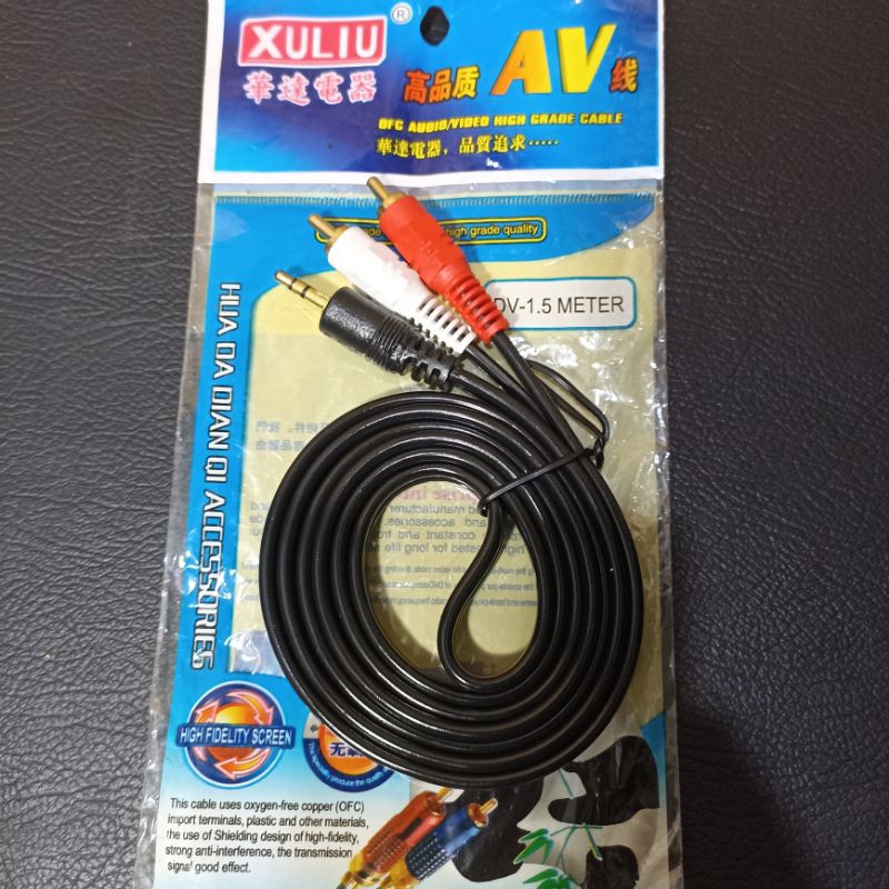 Jual Kabel Audio Jack Mm To Rca Audio Kabel Jack Rca To Aux Mm Shopee Indonesia