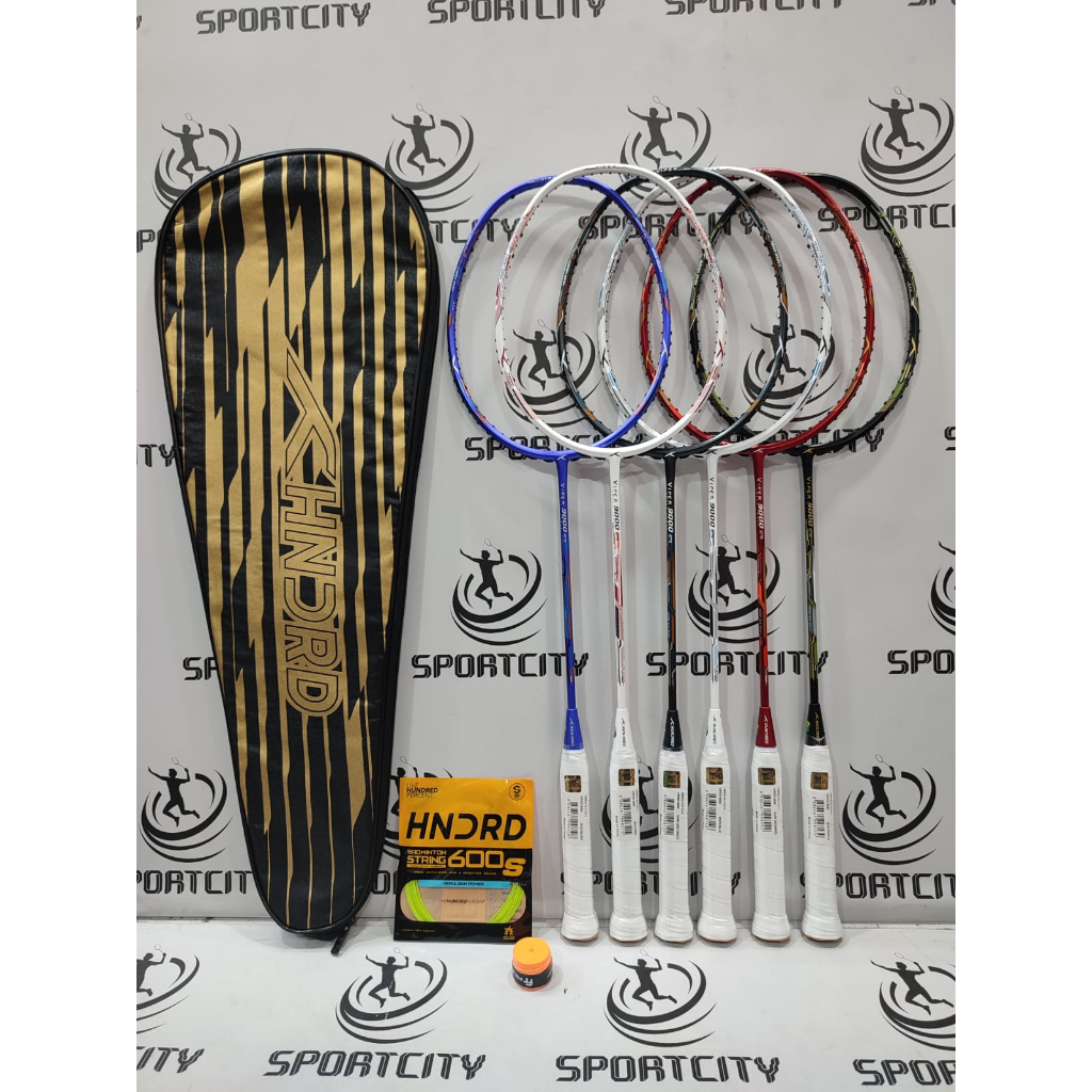 Jual Raket Badminton HUNDRED VIPER 9000 5u 32LBS HDRD HNDRD Original ...
