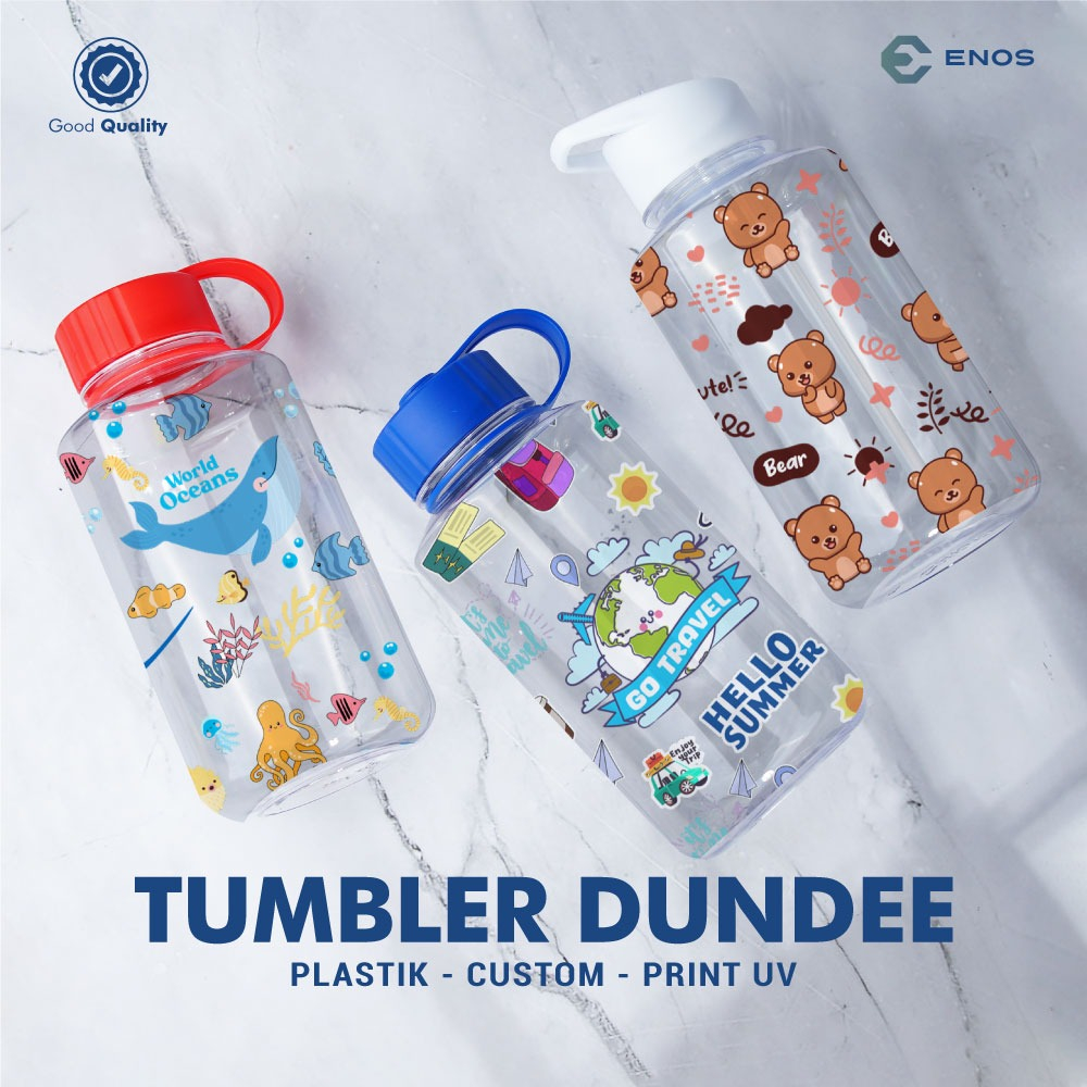 Jual Botol Minum Custum Print Uv Custom Nama Botol Minum Dundee Tumbler 1000 Ml Bening 9256