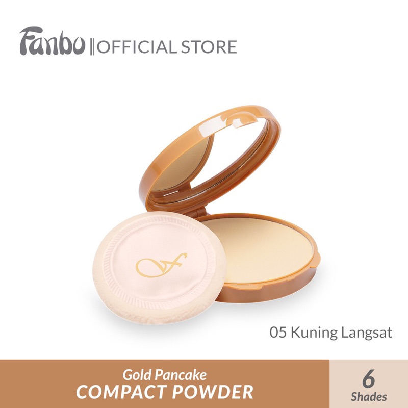 Jual Fanbo Compact Powder Gold | Shopee Indonesia