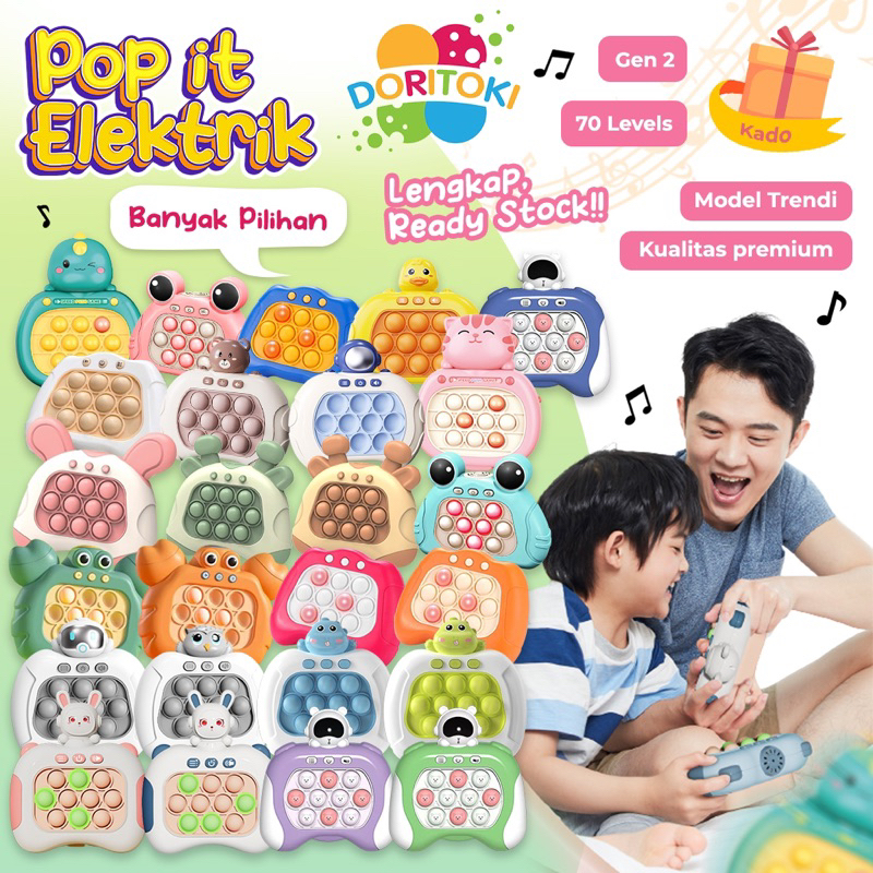 Jual Doritoki Pop It Elektronik Push Bubble Game Challenge Fidget Toys
