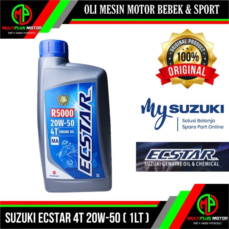 Jual Oli mesin 4t SUZUKI SGO ECSTAR R5000 20W-50 ORIGINAL 100% | Shopee ...