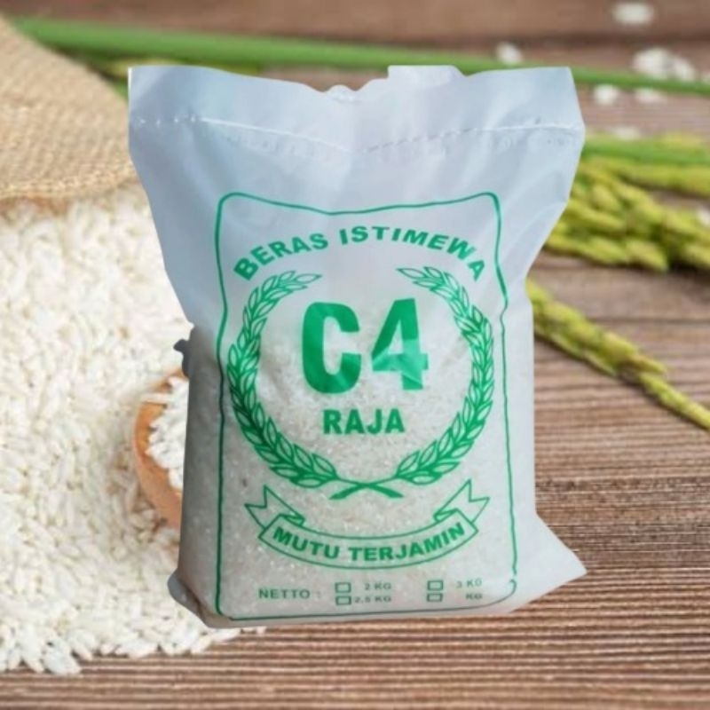 Jual Beras C4 Raja 3kg | Shopee Indonesia