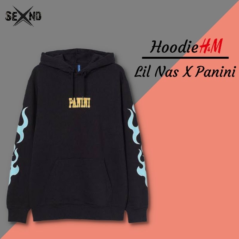 Hoodie HM Lil Nas X Panini Putih Panini Hitam